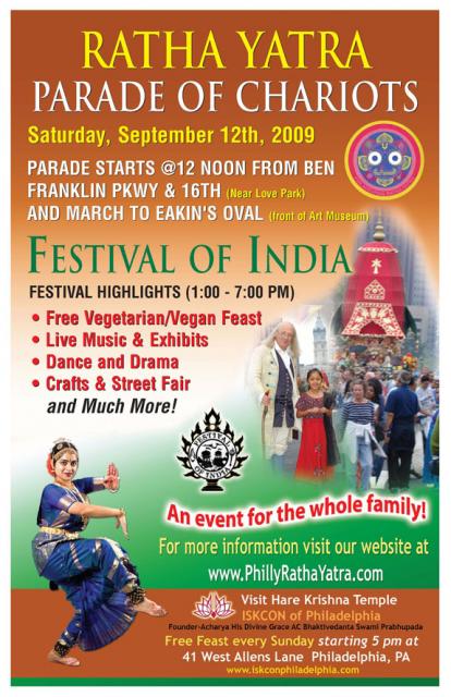 Philadelphia Ratha Yatra & Festival of India 2009